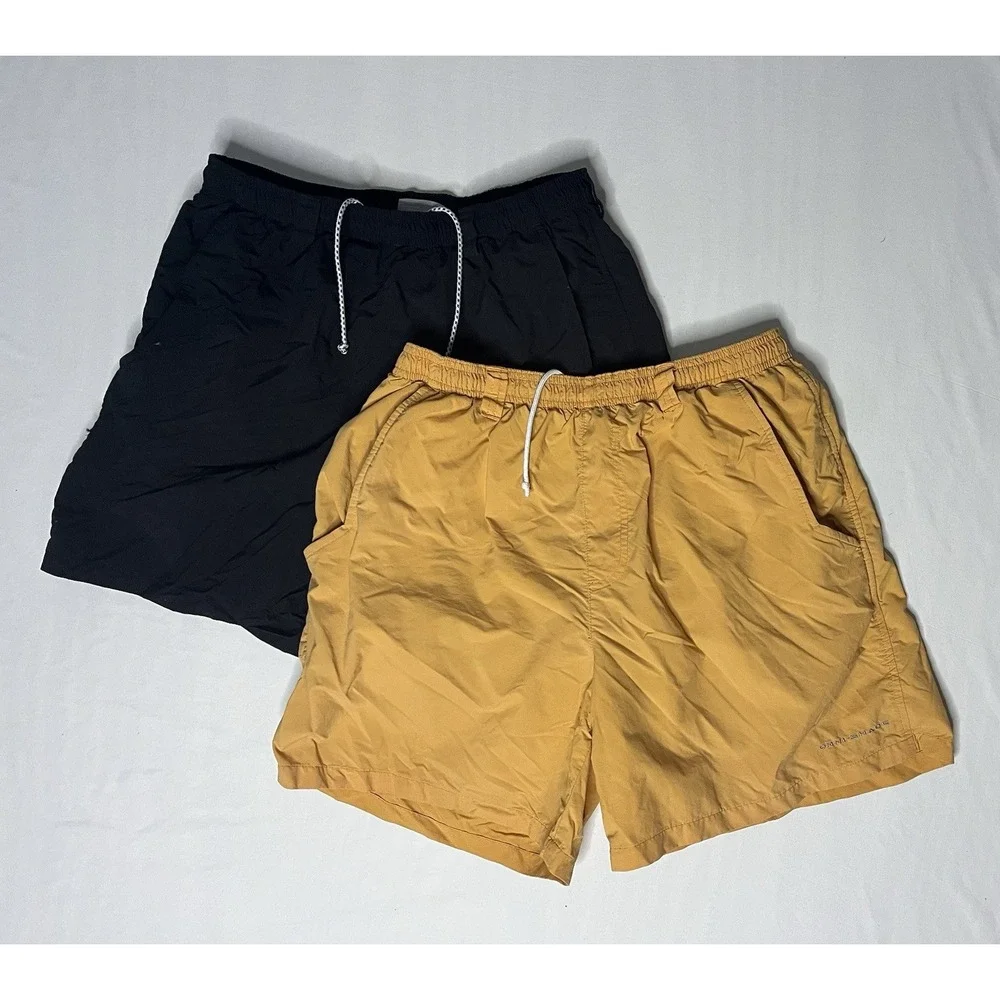 Columbia PFG Swimming Trunks Shorts Men's Size Small Black Orange Pockets Lot X2